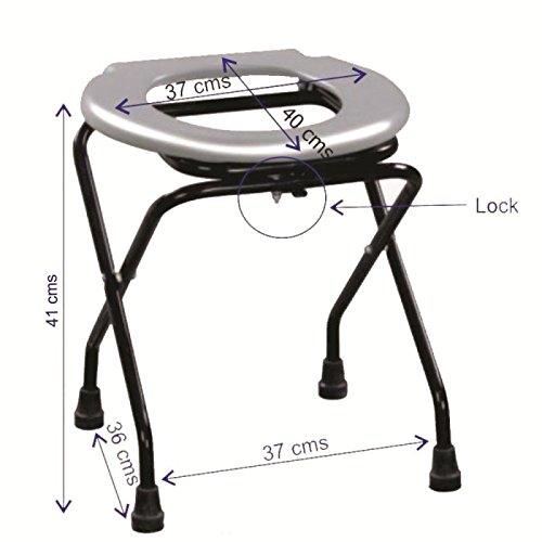 Buy KosmoCare Premium Imported Commode Stool with Lock for Added Safety at  lowest price