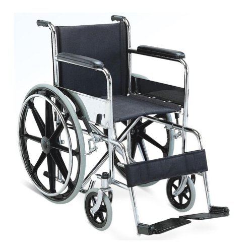 Buy KosmoCare Dura Rexine Mag Wheel Regular Foldable Wheelchair with Safety  Belt at lowest price