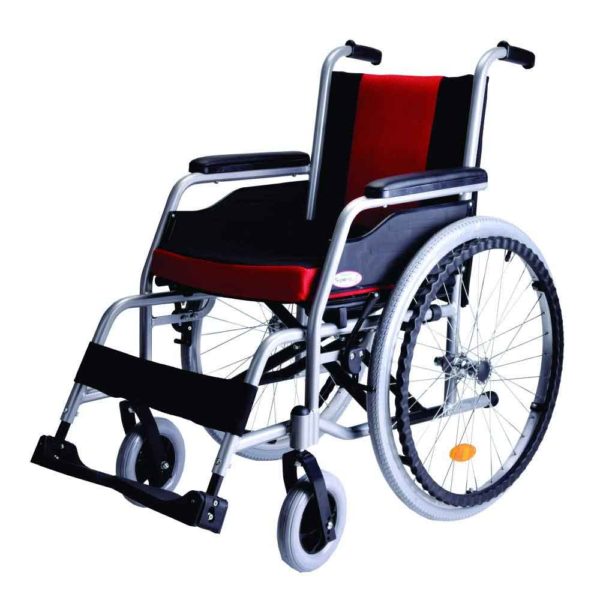 Vissco Superio Aluminium Wheelchair With Fix Wheels and Plastic Rim